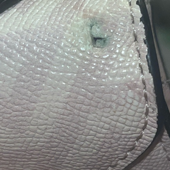 Aldo Light Pink Geometric Satchel with Chain Detail - Picture 7 of 7